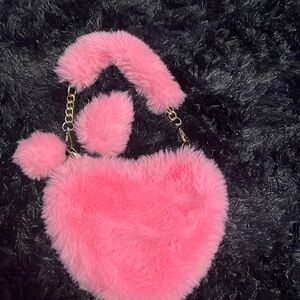 Pink Heart Hand/Arm Bag